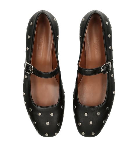 studded mary jane flats